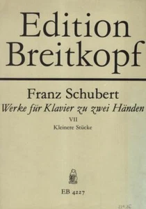 Schubert - Werke fur Klavier zu zwei Handen - Book 7 : Franz Schubert - Picture 1 of 1