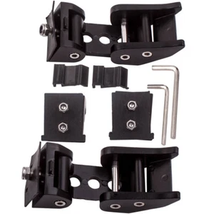 2Pcs Hood Latch Locking Catch for Jeep Wrangler JK 2007-2018 with Rubber Pads - Picture 1 of 8
