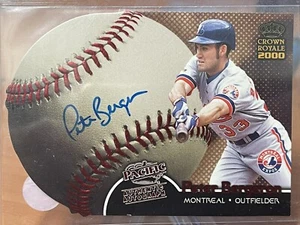2000 Pacific Crown Royale Sweet Spot Signatures Peter Bergeron Auto Montreal - Picture 1 of 2