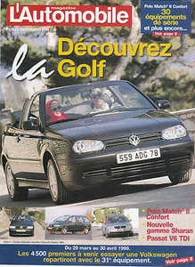 VW GOLF - ÖFFENTLICH-INFORMATION DER AUTOMOBILZEITSCHRIFT - 8 SEITEN  - Bild 1 von 1