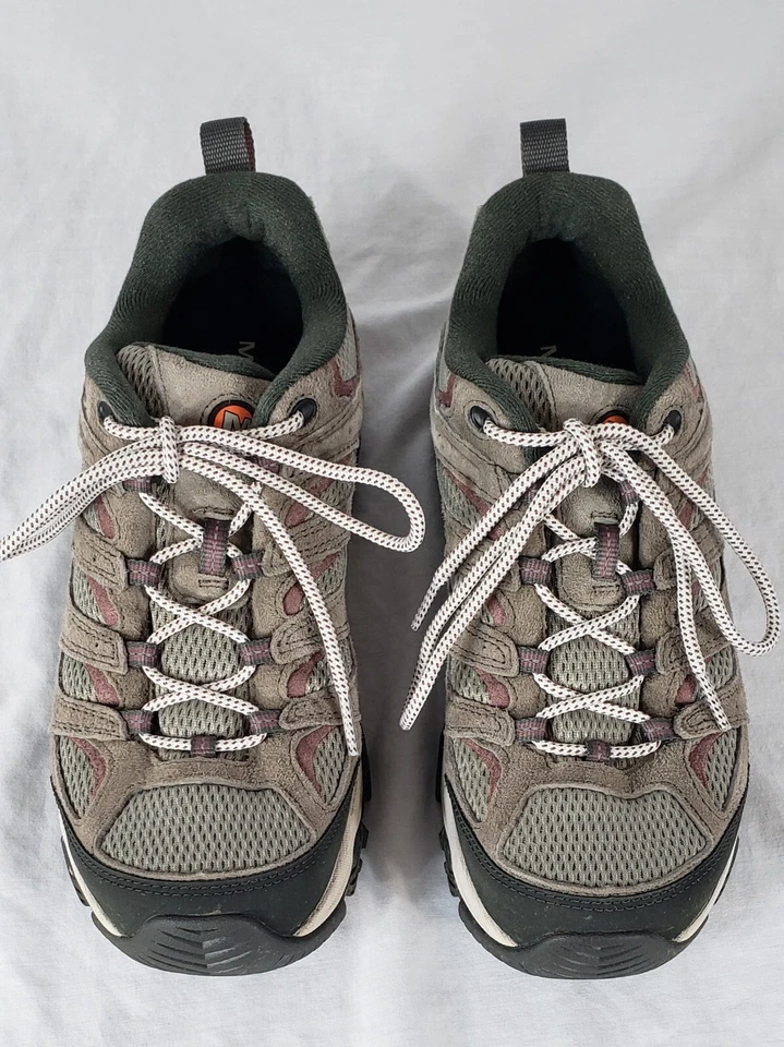 Zapatos de Senderismo Merrell Moab 3 Para Mujer 9.5 Ancho Ancho Suelas Vibram Falcon Usados Foto 1 de 4