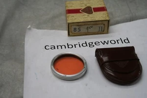 Rollei Rolleiflex Bay II 85 AMBER  filter NEW in original factory box& CASE - Picture 1 of 1