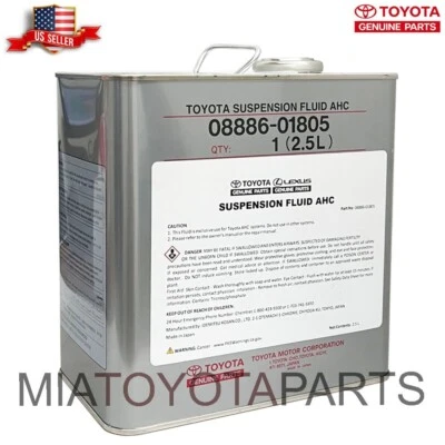 OEM Genuine Lexus Toyota AHC Suspension Fluid 2.5 Liters 08886-01805 - Image 1 of 4
