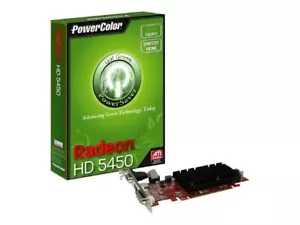 Radeon HD 5450 PowerColor ATI (AX5450 512K3-SH) GDDR3 SDRAM PCI Express x16 - Picture 1 of 4