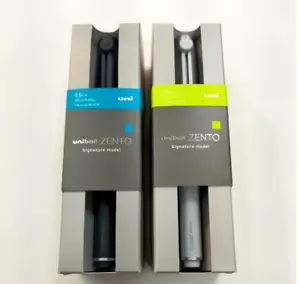 MITSUBISHI PENCIL uni-ball ZENTO Signature Silver & Metallic Black JP New - Picture 1 of 3