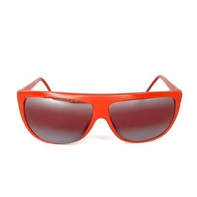 Vintage Liz Claiborne Sunglasses Red Flat Top Shield 80s Frame Italy - Image 1 of 4