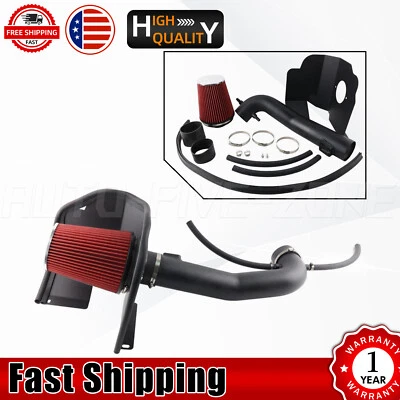 Black Cold Air Intake System Heat Shield for 14-18 Chevy GMC 1500 5.3L 6.2L V8 - Image 1 of 4