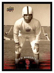 2011 Upper Deck University of Oklahoma #2 J.D. Roberts - Oklahoma Sooners