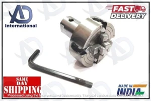 Lathe Spindle Adapter Connect 3/4" x 16TPI to M14 x 1 Threaded Chucks With Chuck - Picture 1 of 11