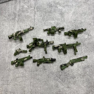 Multipack Jungle Camo Soldier Gun Lot Accessory for Minifigures C1gc01 - Image 1 of 2
