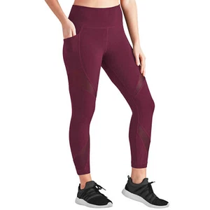 New Member's Mark Women's Mesh Detail Hi Rise Compression Ankle Legging Pockets - Picture 1 of 15