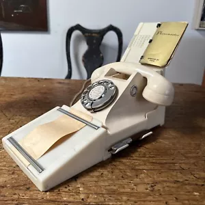 Vintage 1950s White Bakelite Telephone with RARE PMG Approved cradle organiser - Picture 1 of 12