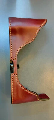 GARIZ XS-CHGF3B BROWN LEATHER HALF CASE FOR PANASONIC GF3 - Image 1 of 2