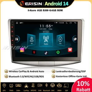 64GB DAB+Android 14 Autoradio GPS CarPlay DSP Wifi SWC 4G für VW Passat CC B6 B7 - Bild 1 von 23