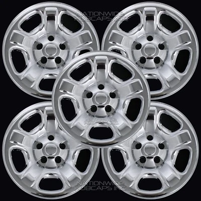 5 适合吉普自由人 02-07 铬 16 英寸车轮皮肤轮毂盖轮胎盖钢圈 — 第 1/4 张图片