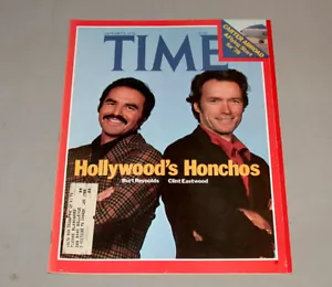 1978 Time English Entertainment Magazine Reynolds & Clint Eastwood on the Cover - Picture 1 of 1