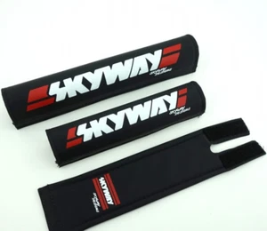 Skyway PADS, Oldschool GT BMX SKYWAY RETRO SE SCHWARZ/ROT/WEISS 3 PADS SET NEU - Bild 1 von 1