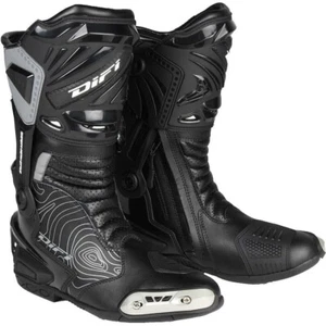 STIVALI BOOTS MOTO RACING DIFI CURB BLACK TORSION CONTROL TG 45 - Picture 1 of 3