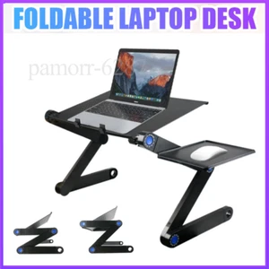 Folding Laptop Table Bed Sofa Adjustable Portable Computer Desk Stand Tray - Picture 1 of 15