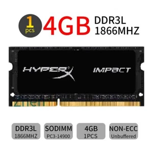 4GB 1866MHz DDR3L PC3L-14900S HX318LS11IB/4 Laptop Memory SDRAM HyperX Impact BT - Picture 1 of 6
