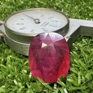 27 Ct RAVISHING BIG Natural Red Ruby Oval Mozambique Loose Gems 23x19x5.9 mm - Picture 1 of 10