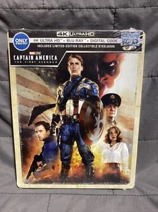 Captain America The First Avenger Steelbook 4K Ultra HD + Blu-Ray + Digital LE - Picture 1 of 3