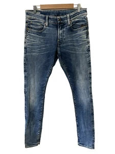 G-Star Raw Revend Super Slim Men's Blue Denim Jeans Size 34 Zip Fly - Picture 1 of 6