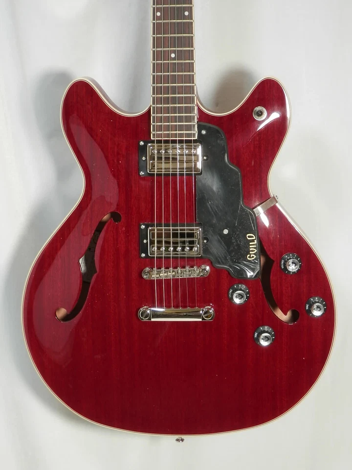 Guild Starfire I DC Cherry Double-Cut Stop-Tail semi-oca elétrica DEMO - Imagem 1 de 4