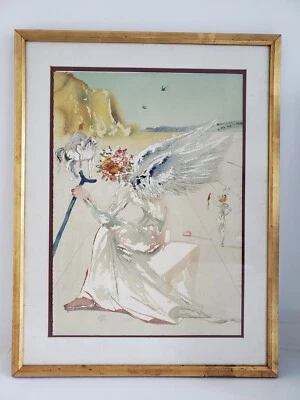 Raro Dalí "Helen de Troya" Litografía Firmada a Mano Marco Dorado 39x30" Foto 1 de 4