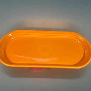 Fiestaware Bread Plate Oval Serving Tray 12in. FiestaWare Orange Tangerine - Picture 1 of 6