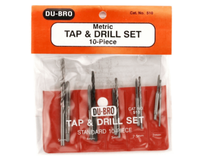 DUBRO Products 510 DUB510 10 Piece Metric RC Tap & Drill Assorted Metric Set - Image 1 of 4