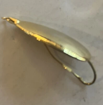 Gold Fishing Spoon Lure Vintage Freshwater Never Used - Image 1 of 4
