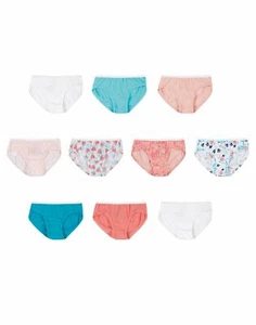 Hanes Toddler Girls Cotton Hipsters 10-Pack - Picture 1 of 4