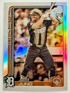 2025 Topps Chrome- Jace Jung #225 Sepia Refractor (RC) - Picture 1 of 2