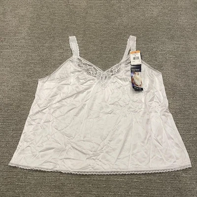 Vintage Vanity Fair Camisole Womens 42/48 White Simply Special Lace USA Tank 90s - Image 1 of 4