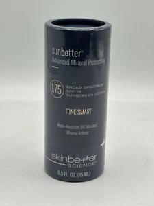 1X SkinBetter Sunbetter Advanced Tone Smart SPF75 Sunscreen Lotion 0.5oz 11/26 - Picture 1 of 5