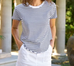 Frank & Eileen Theo perfektes T-Shirt Heritage Jersey gestreift - Large neu ohne Etikett - Bild 1 von 9