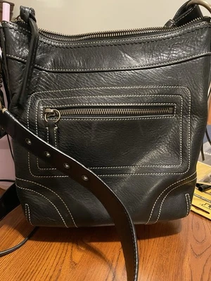 Bolsa de viaje Coach Black Bleecker Slim F06S-10398. Cuero negro suave accesorios de latón Foto 1 de 4