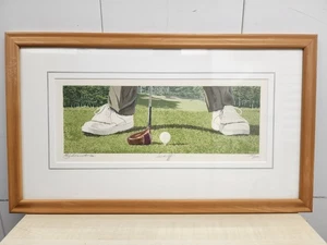 Bruce Herchenrader - TEED OFF -GOLF - Serigraph Lithograph Signed Framed - Picture 1 of 12