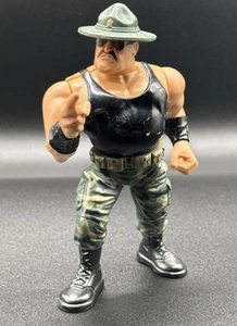 WWF Hasbro 1991 Sgt Sergeant Slaughter Series 3 Wrestling Figure WWE - Foto 1 di 2