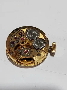 Vintage Jules Jugensen watch movement, 13mm diameter, dial,hands,stem,crown NICE - Picture 1 of 4