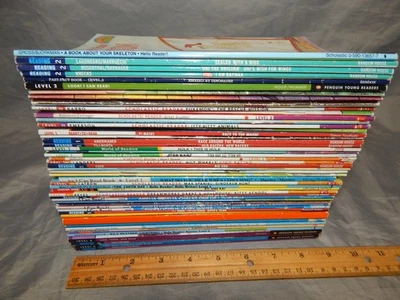 50 kids books BULK LOT mixed leveled readers level 1 2 3 4 pre / early - Image 1 of 4
