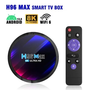 Upgraded H96MAX 8K WiFi Smart Android 13.0 TV Box Quad Core 8K HD Stream Player - Picture 1 of 27