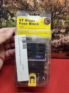 Blue Sea Systems 5025 ST Blade Fuse Block 6 Circuits With Cover & Negative Bus - Picture 1 of 3
