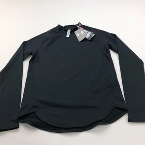 Under Armour NEW Kid's Girl Long Sleeve T-Shirt Mock Fitted Size Youth XL Black - Picture 1 of 10