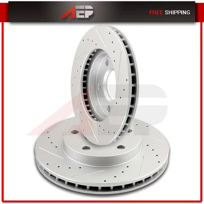 2 discos de rotores de freno delanteros perforados para Oldsmobile Cutlass Alero Chevrolet Malibu Foto 1 de 3