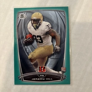JEREMY HILL 2014 BOWMAN ROOKIES GREEN /99 #28 BENGALS - Picture 1 of 2