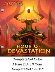 Magic the Gathering Complete Full Set Cube Hour of Devastation 199 -1 Rare 2U 3C - Picture 1 of 13