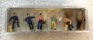 PREISER HO/1:87 SCALE 10016 SET OF 6 DELIVERY MEN WITH LOAD FIGURES - Bild 1 von 4