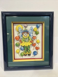 Palloncini vintage pagliaccio fata arte 3D firmati Tu-tu incorniciati - Foto 1 di 24